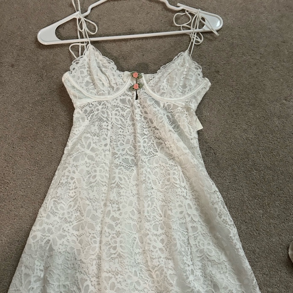 White dress lingerie